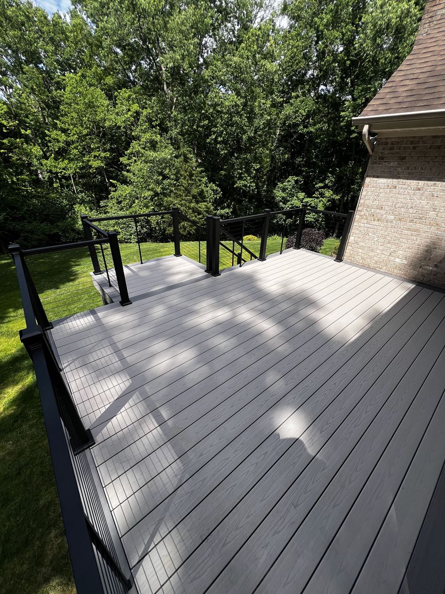 Completed composite deck by EHS Construction