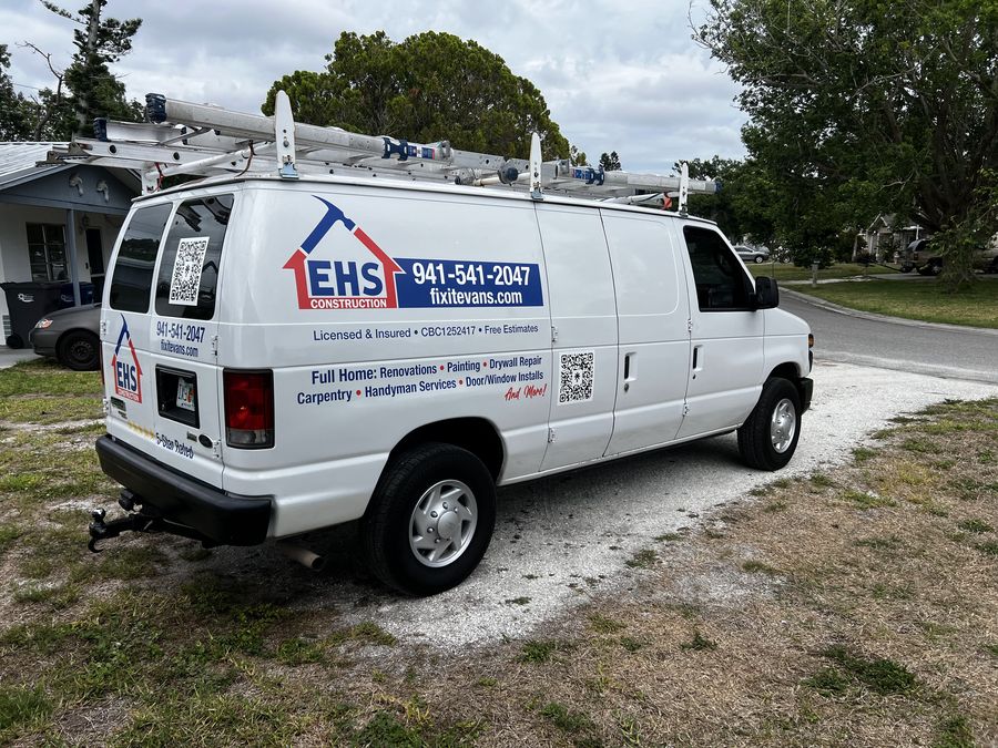 EHS Construction service van